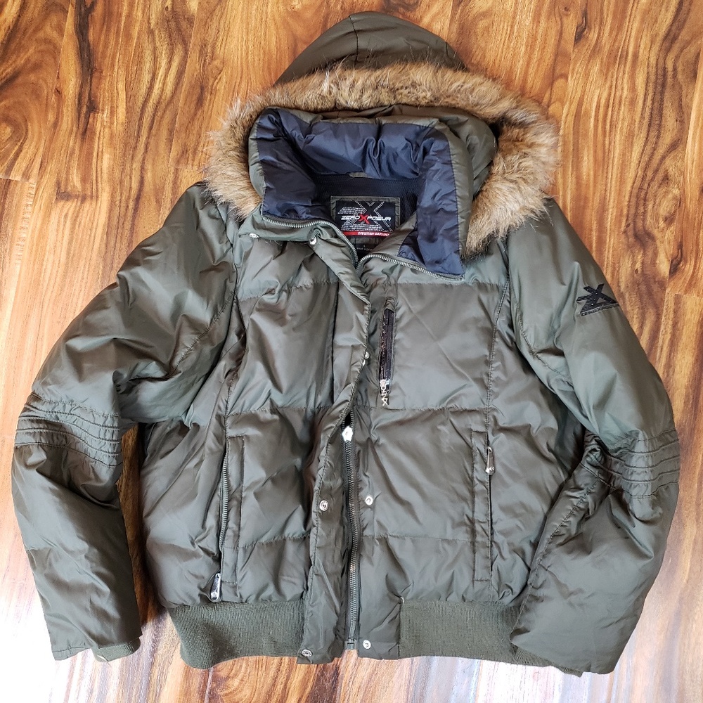 ZeroXposur Faux Fur Trimmed Puffer Coat - L